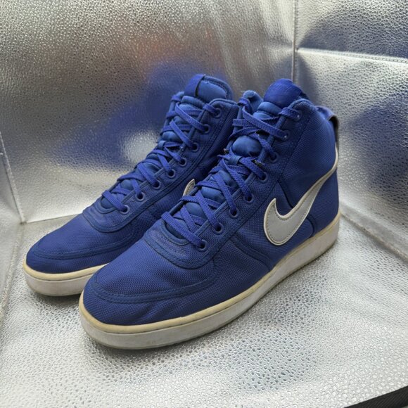 Size 10.5 Nike Vandal High Supreme Deep Royal Blue Swoosh Mens Shoes 318330-403‎